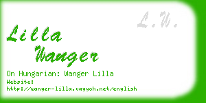 lilla wanger business card